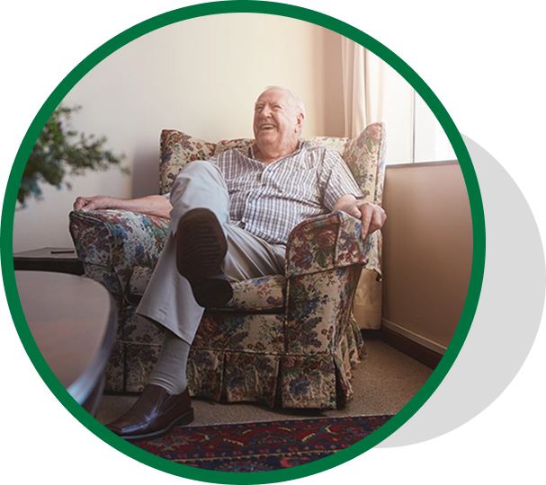 Happy patient at home